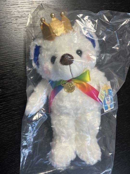 Amazon.co.jp: ご当地ベア 10周年記念ベア ぬいぐるみ ホワイト : おもちゃ